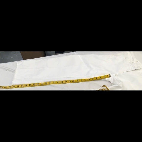 Free People Carpenter Crop White Raw Hem Jeans 2 - Picture 6 of 10